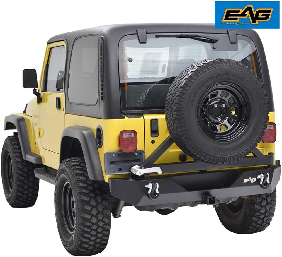 Steel Rear Bumper with Tire Carrier B6544