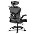 Black Ergonomic Mesh Office Chair with Headrest and Lumbar Support E927598