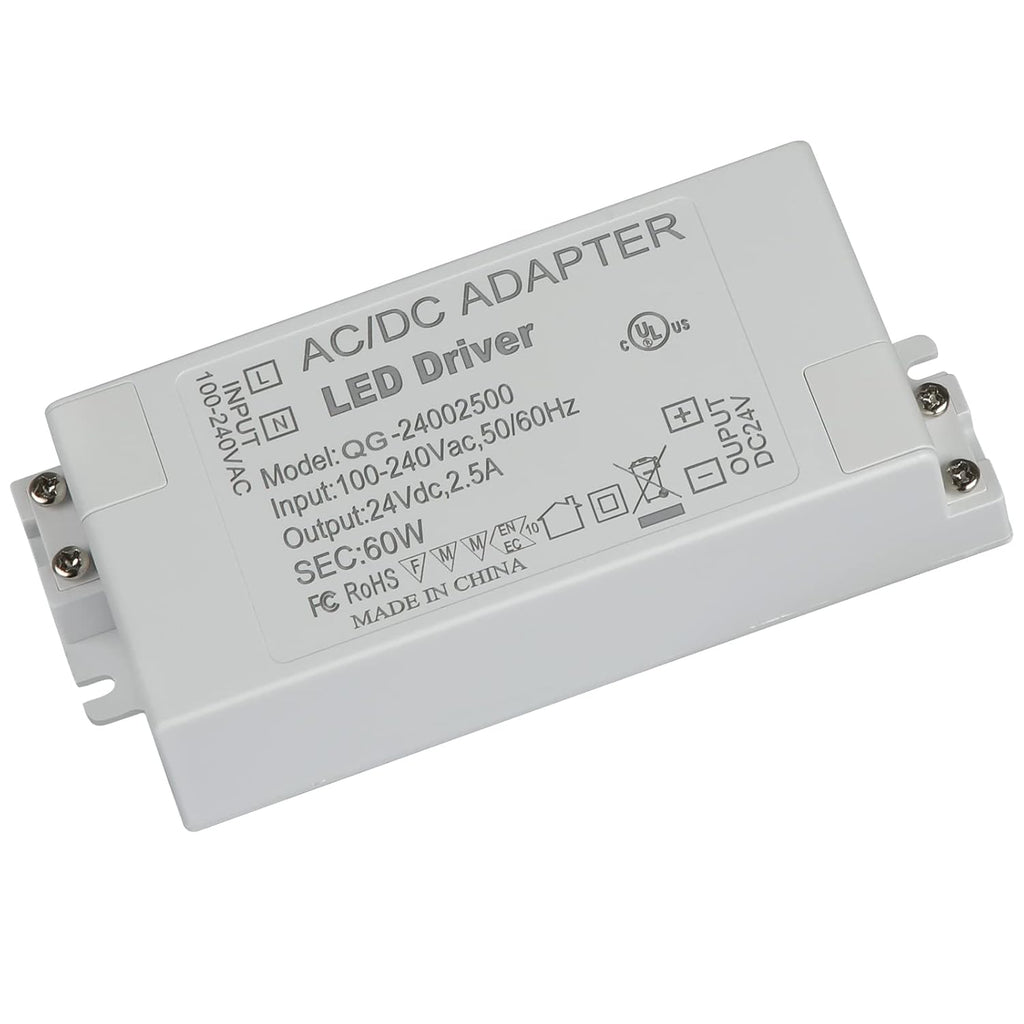 UL Certified AC 100-240V to DC 24V 2.5A Power Supply Adapter G611