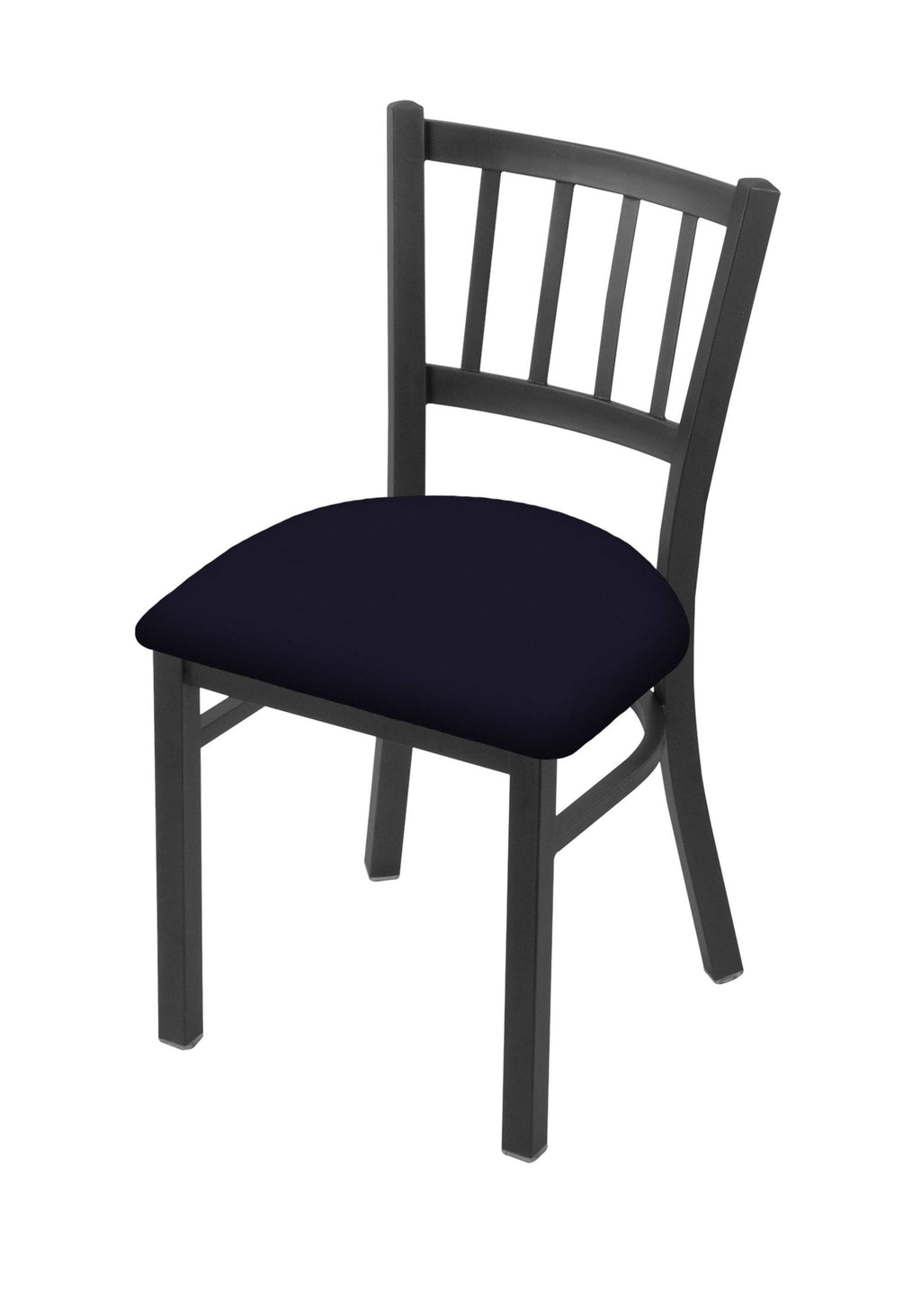 Pewter Finish Canter Red Chair D4044