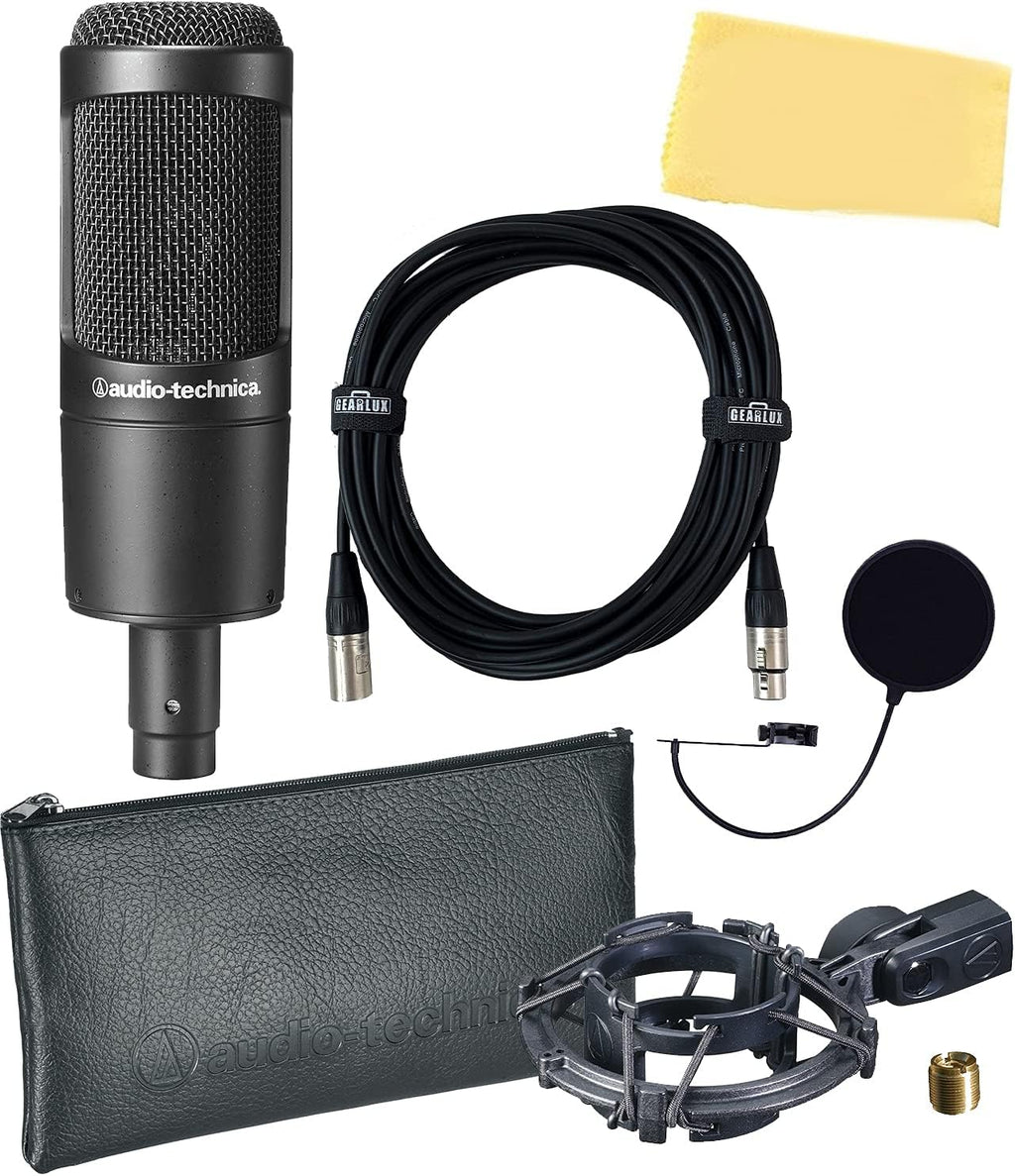 Cardioid Condenser Handheld Microphone Bundle with Boom Stand H456027