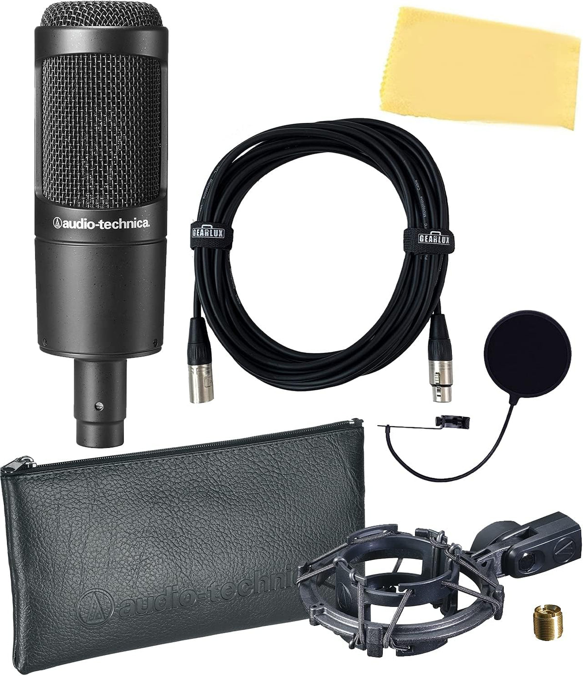 Cardioid Condenser Handheld Microphone Bundle with Boom Stand H456027