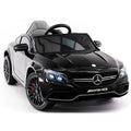 Black Kids Ride on Toy Car with R/C Parental Remote E6480