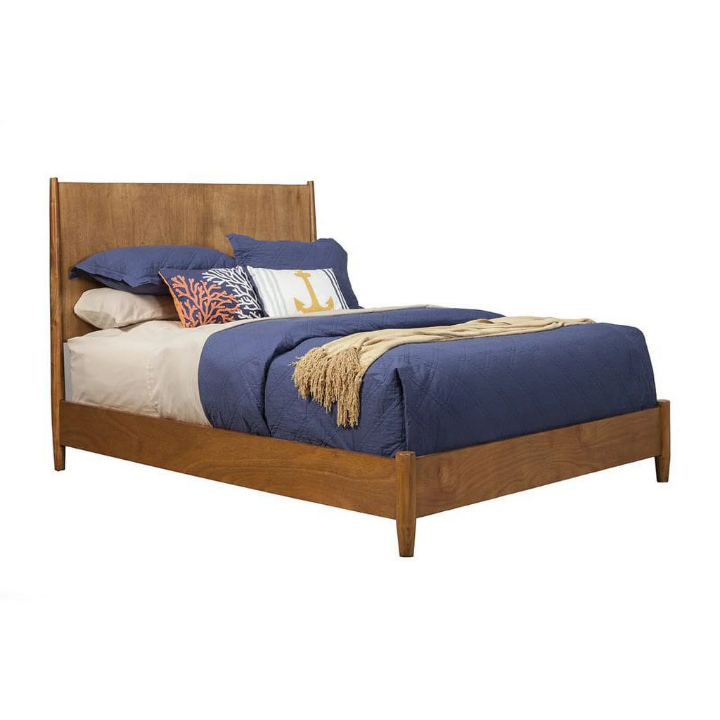 3 Piece Small TV Console Full Size Panel Bed & Nightstand I9652