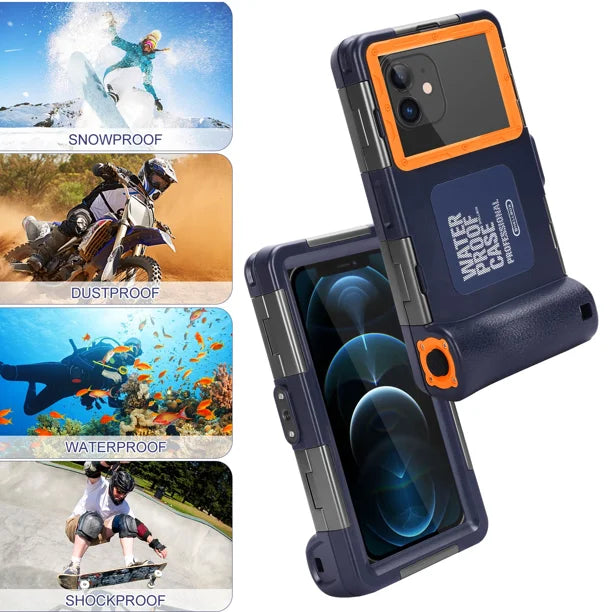 Waterproof Protective Case for Samsung Galaxy A12 and Phones Up to 6.9 Inch with Lanyard I883