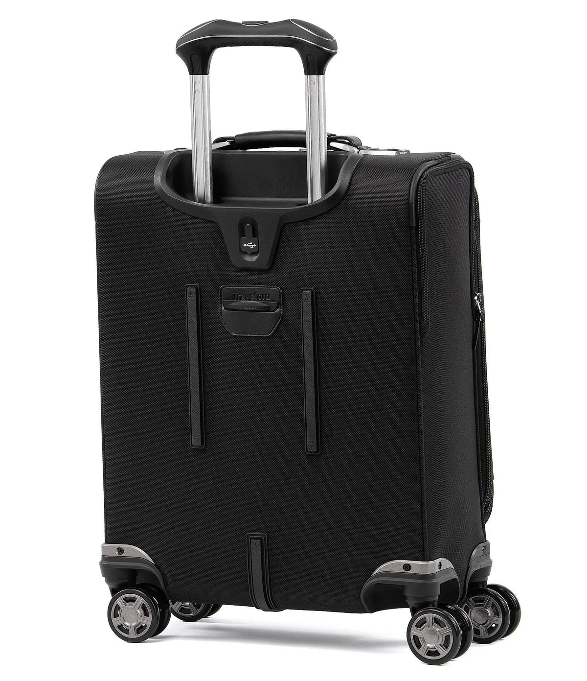 Shadow Black Expandable Carry On Spinner G911006