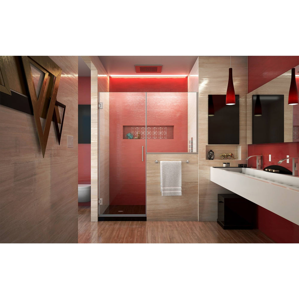 Brushed Nickel Hinged Shower Door J209