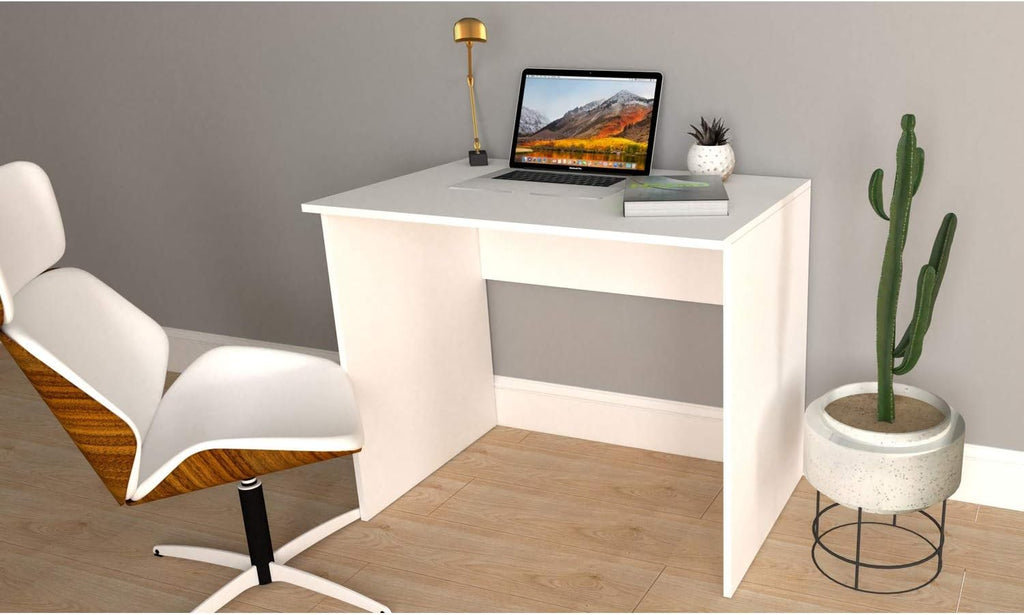 White Solid Wood Writing Desk (56 Length) T32092