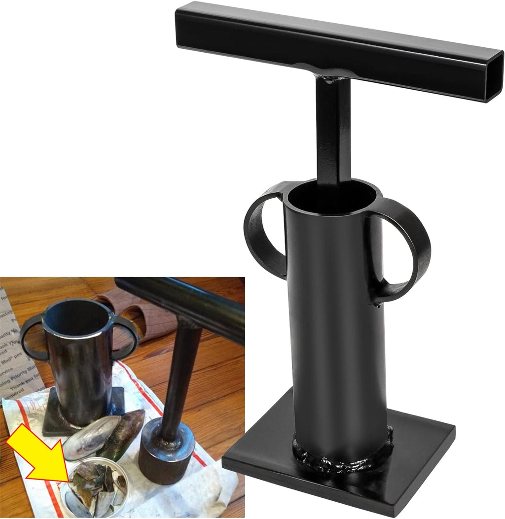 Rock Crusher Heavy Duty Frit Maker Glass Breaker Ore Crusher Gold Panning Mining Pulverizer Stone Rock Hound DIY B1157
