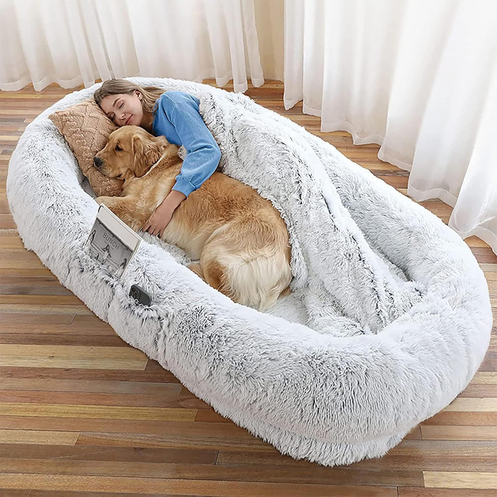 Gray Detachable Washable Giant Dog Bed Z691186