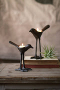 Cast Iron Tea Light Holders, Set of 2 W4535