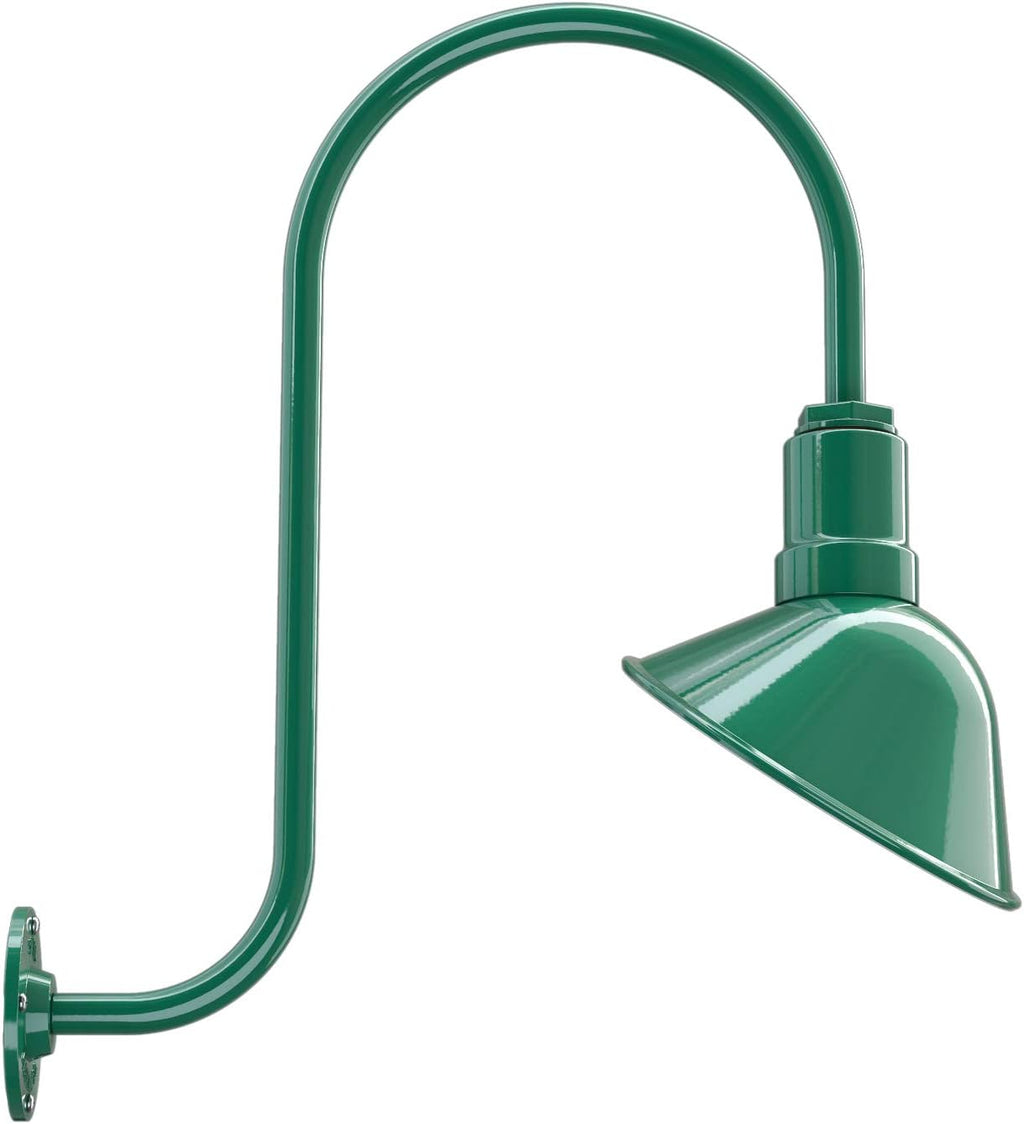 Galvanized Exterior 9 inch Dome 11 inch Gooseneck Store Sign Light H109