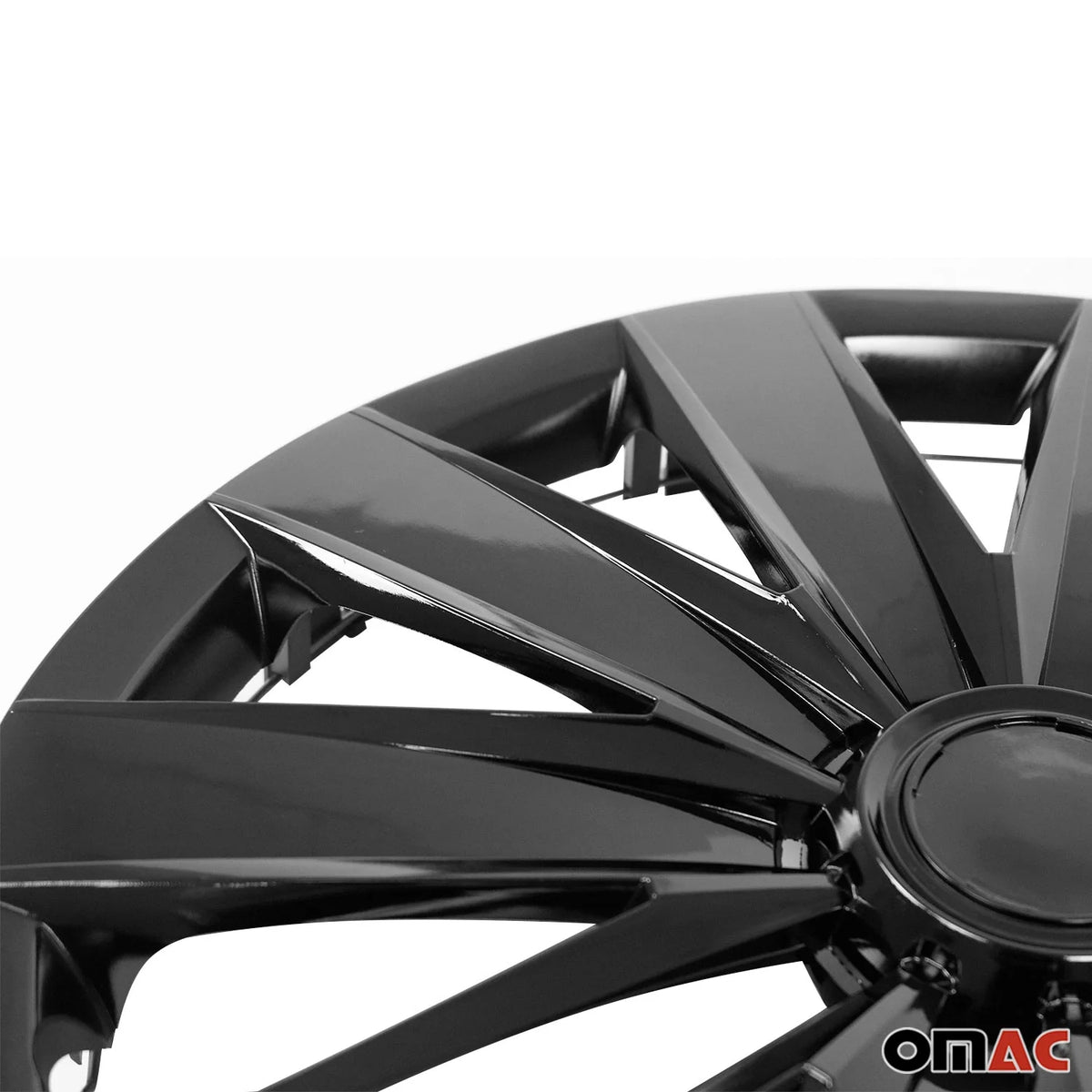 16 Wheel Covers Hubcaps 4Pcs Black D457879