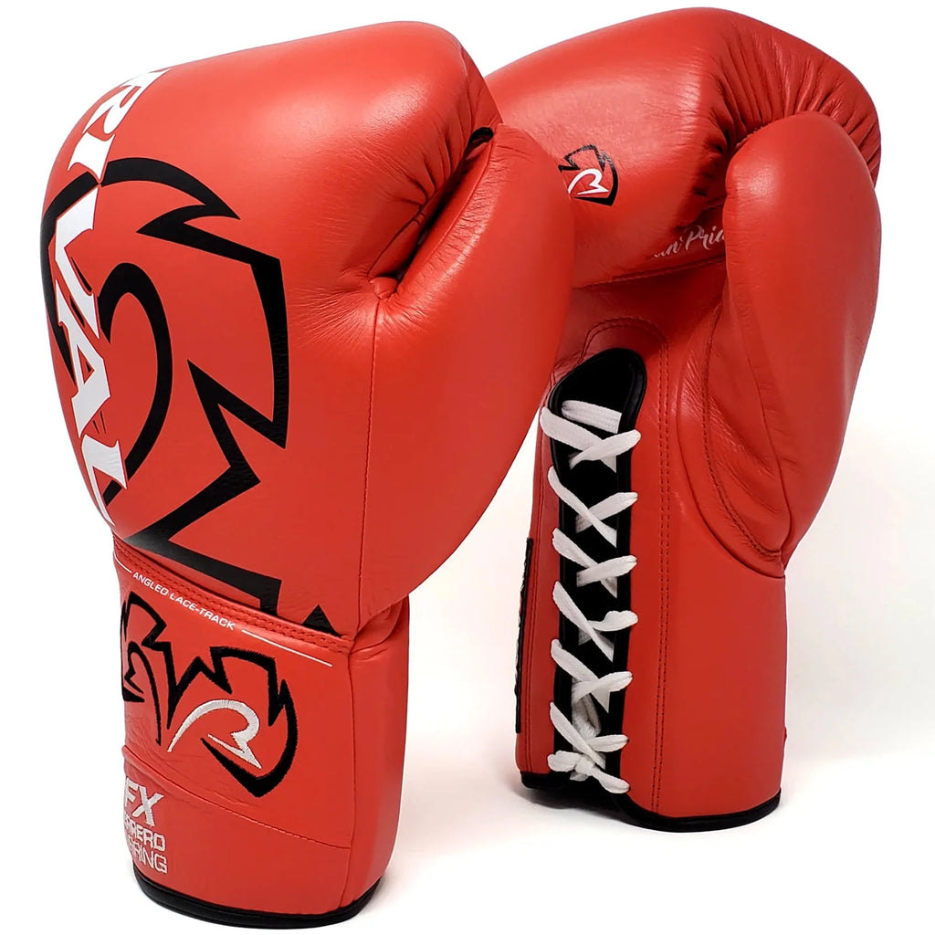 12 oz Red Lace-Up Sparring Gloves A240