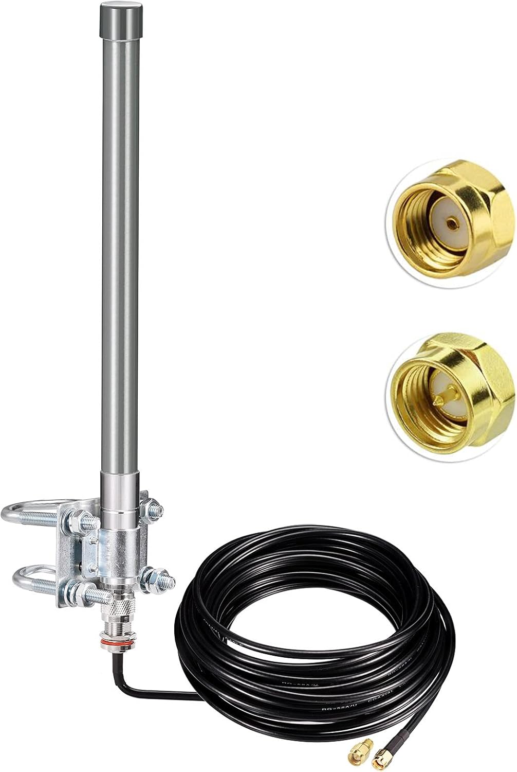 31.5inch 5.8 dBi Antenna 915MHz Lora Antennas Low Loss Cable 3.3ft Pack of 2 B495