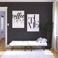 Folding Guest Bed with Metal Frame & 5 Inch Mattress Twin Black P853