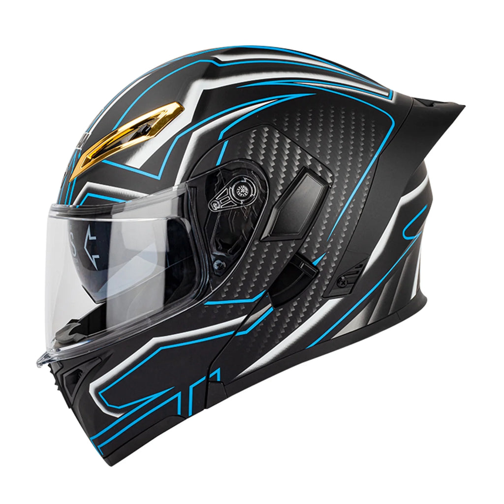 Motorbike Helmet with Dual Visor H360416