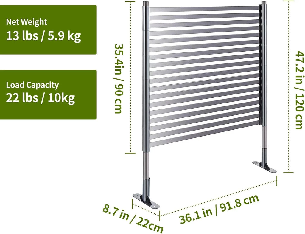 3FT x 4FT Outdoor Privacy Screen with UV & Rust Resistant Coating V530154