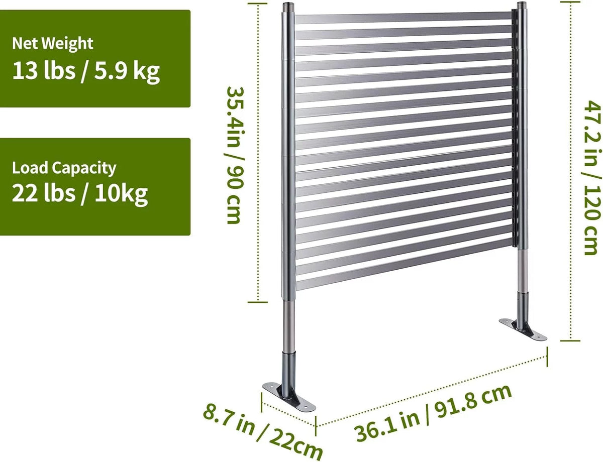 3FT x 4FT Outdoor Privacy Screen with UV & Rust Resistant Coating V530154