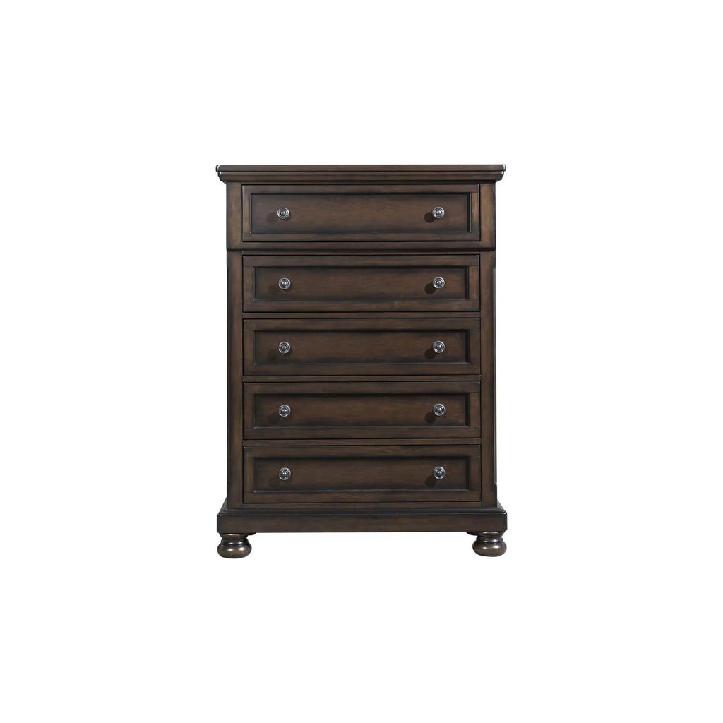 King Storage 6pc Bedroom Set Walnut E487