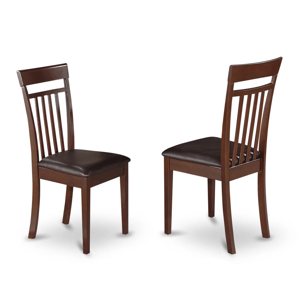 Antique 5-piece Dining Set with Leather Chairs Q6619