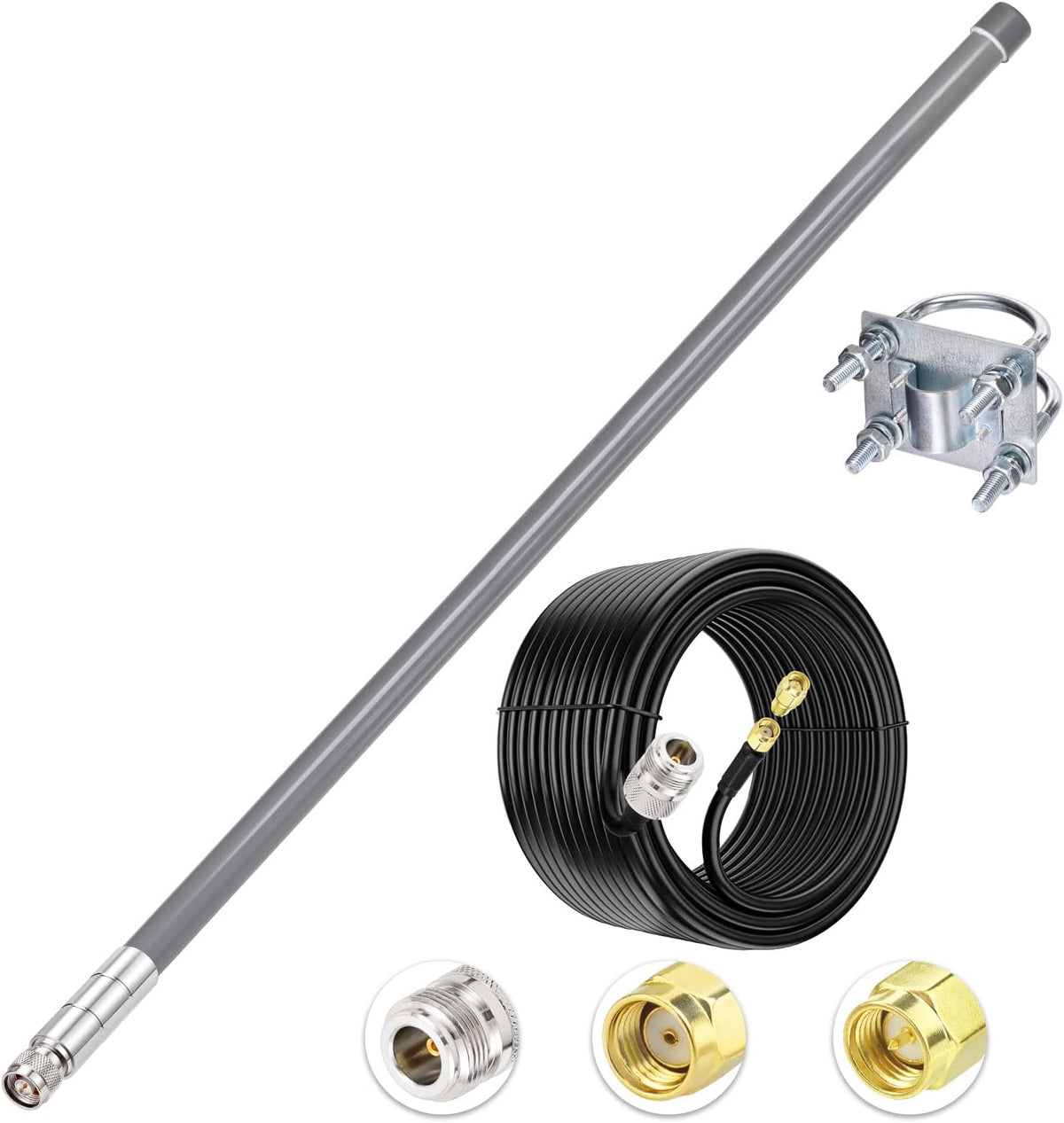 31.5inch 5.8 dBi Antenna 915MHz Lora Antennas Low Loss Cable 3.3ft Pack of 2 B495