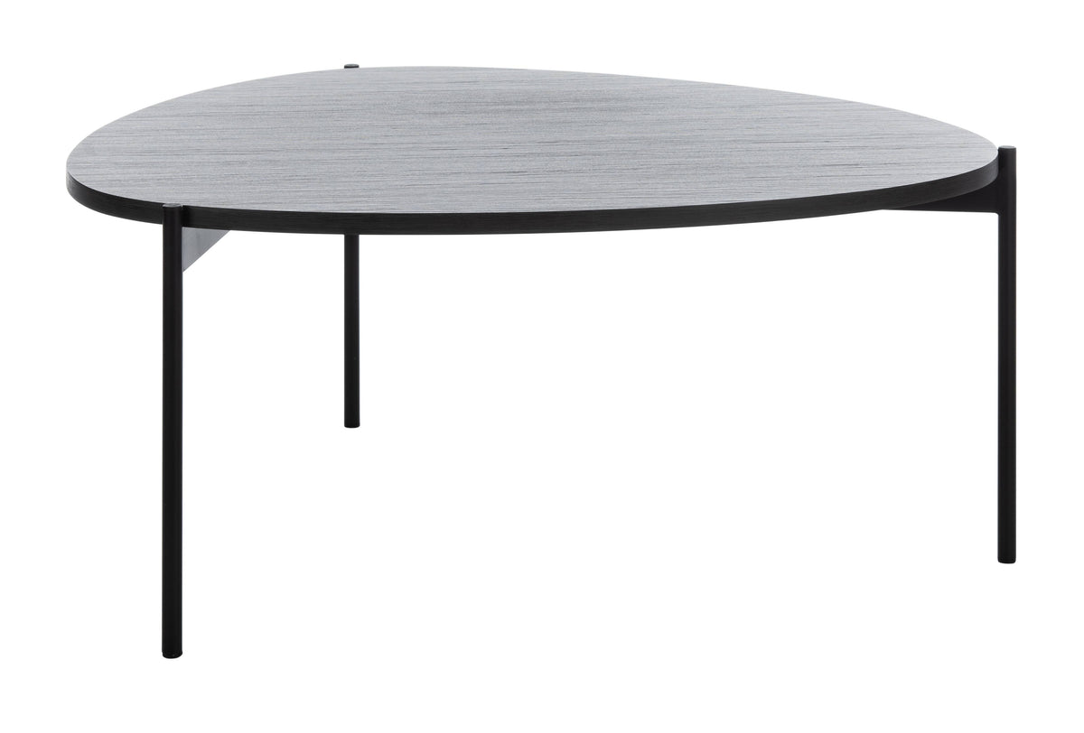 Dark Grey Oak/Black Coffee Table P826