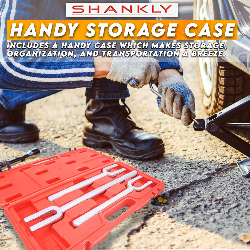 3 Piece Pickle Fork Tool Set with Heavy-Duty Balljoint Tool Case Z350