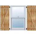 Rough Sawn Western Red Cedar Board-n-Batten Shutters with Z-Bar W459170