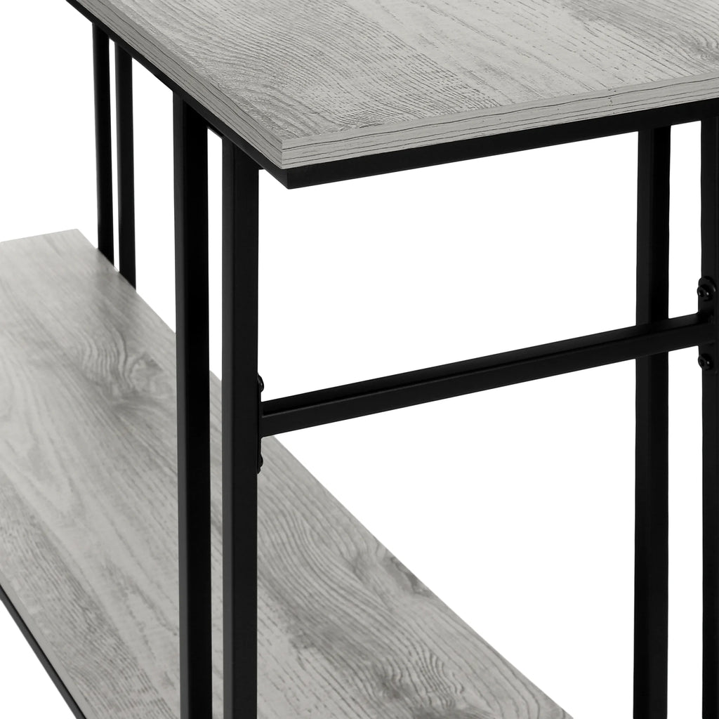 Narrow Grey Metal Accent Table G182