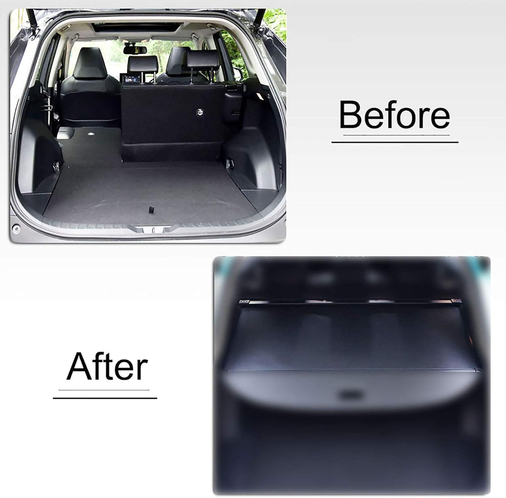 Black Trunk Cargo Cover for VW Volkswagen Tiguan 2018-2020 T33302