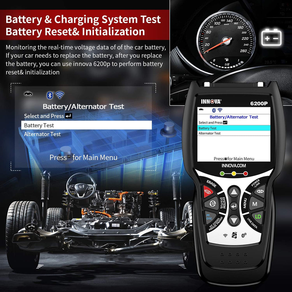 OBD2 Scanner with Battery Registration Oil Light Reset S397812