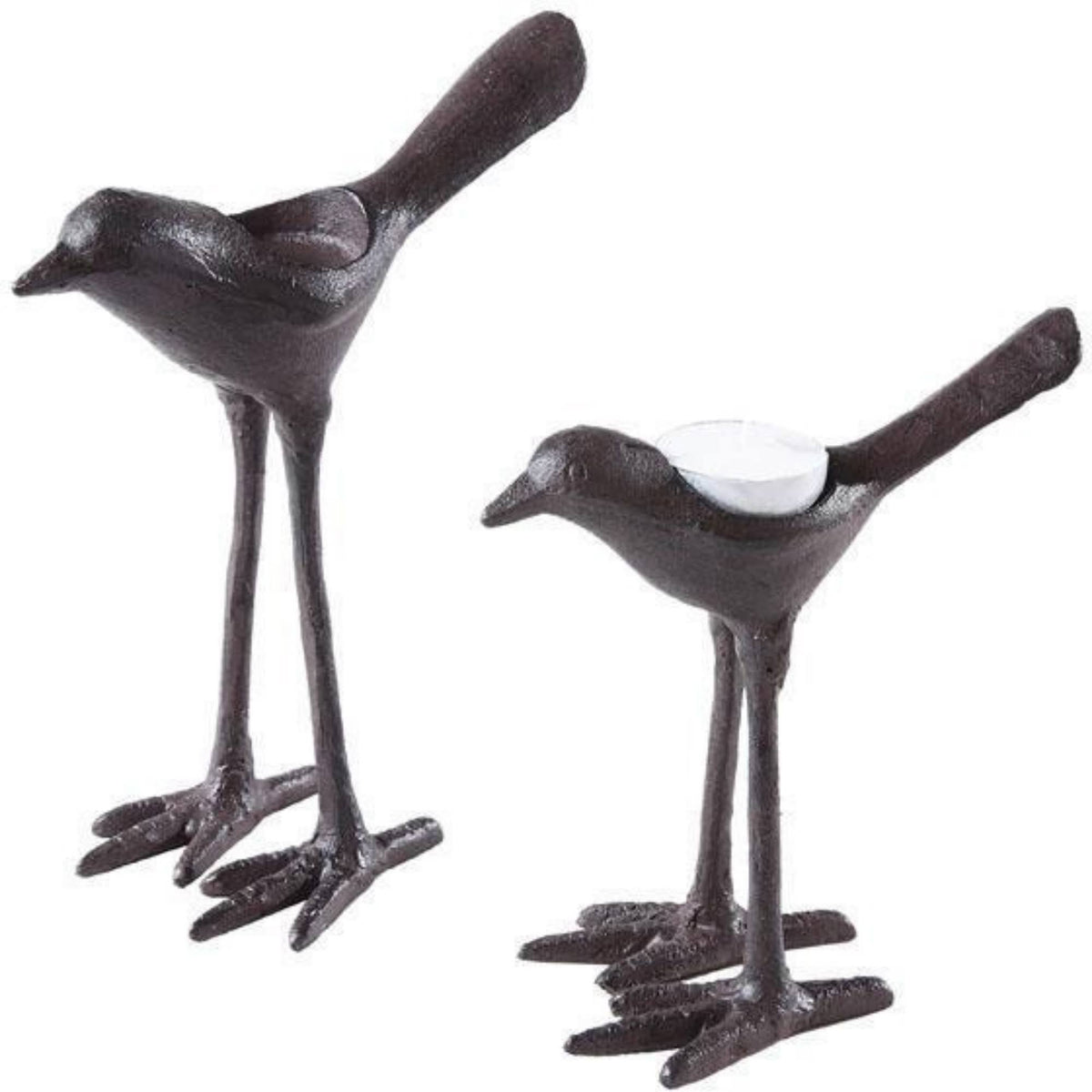 Cast Iron Tea Light Holders, Set of 2 W4535