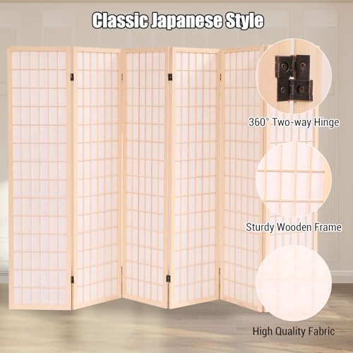 4 Panel Wooden Room Divider Screen O27899
