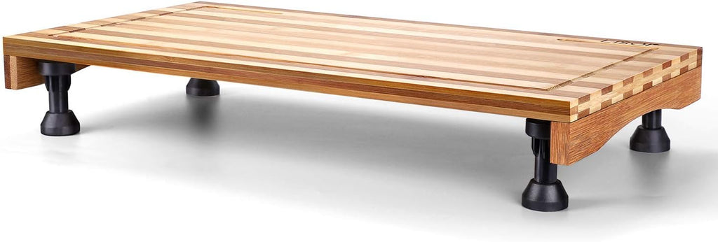 Bamboo Stovetop Cover Cutting Board with Adjustable Legs Z723