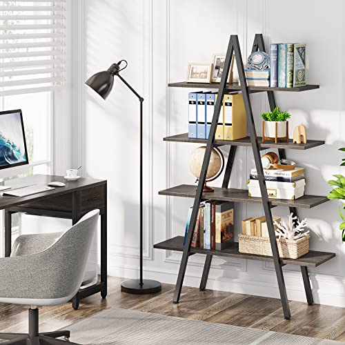 4-Tier Industrial Ladder Bookshelf G359268