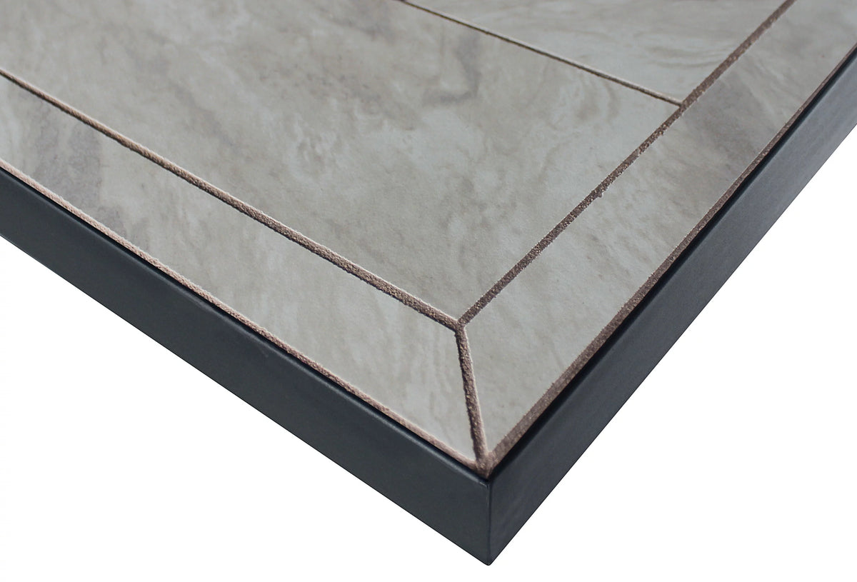 Square Tile Top Gas Fire Pit Table with 50,000 BTU P1382