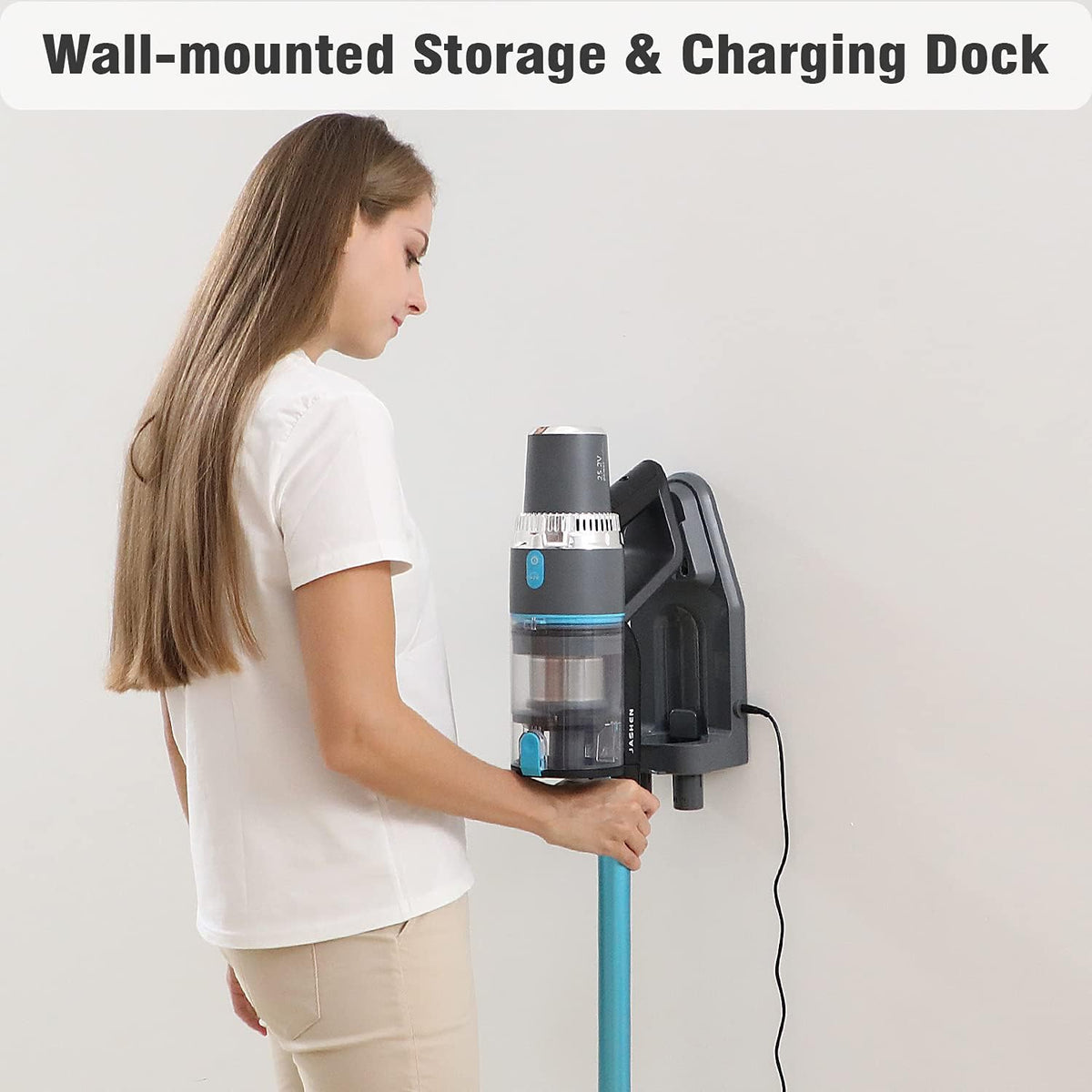 Cordless Vacuum Cleaner with Auto Mode, Lightweight Stick Vacuum, 350W Suction, 4-in-1 H2783