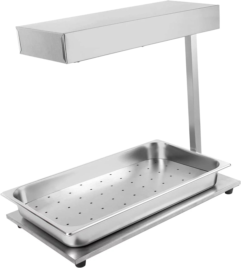 Stainless Steel French Fry Warmer with Heat Lamp F538