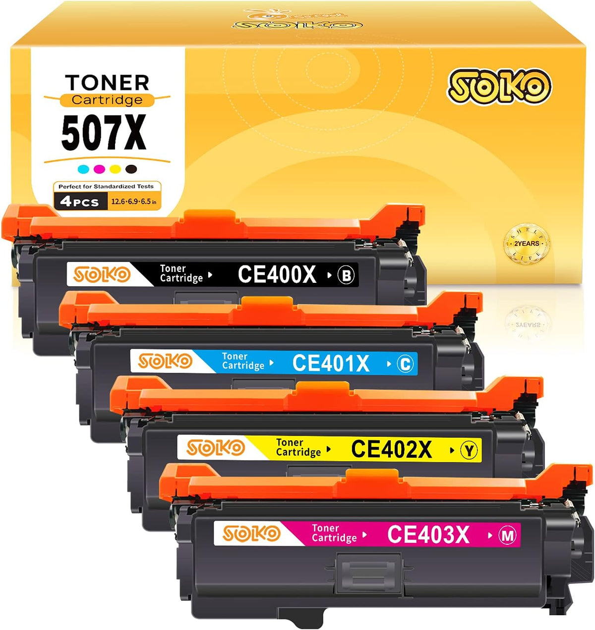 1 Black 1 Cyan 1 Magenta 1 Yellow Toner Cartridge P7083