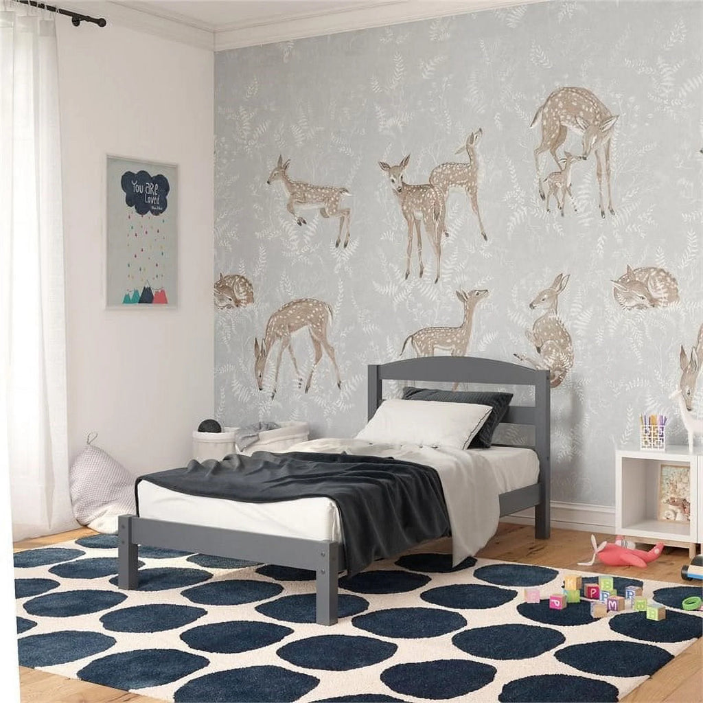 Twin Bed in Gray L391905