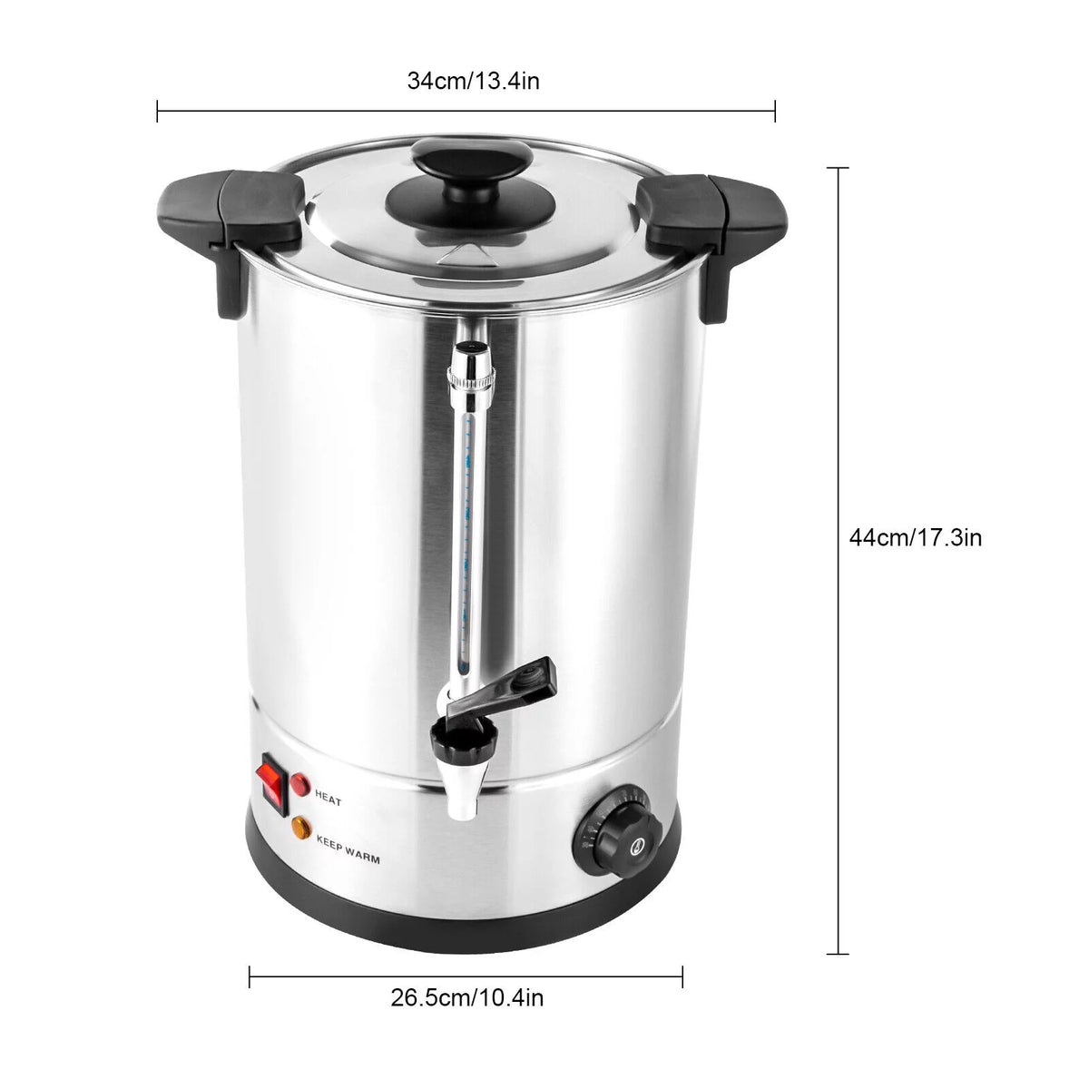 12L Stainless Steel Coffee Urn B136