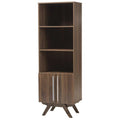 Walnut Brown Wood Bookcase P91775