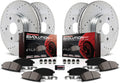 Z23 Carbon Fiber Brake Pads with Drilled & Slotted Brake Rotors Kit P820495