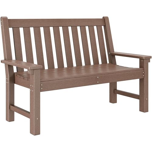 Blue HDPE Garden Bench J5866