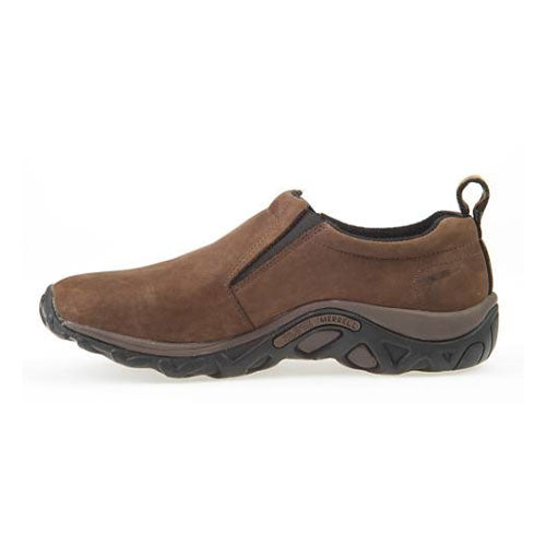 Brown Nubuck Wide Slip-On Shoes O59903