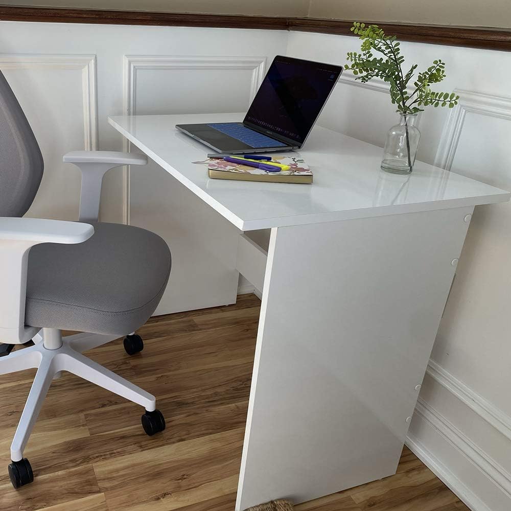 White Solid Wood Writing Desk (56 Length) T32092