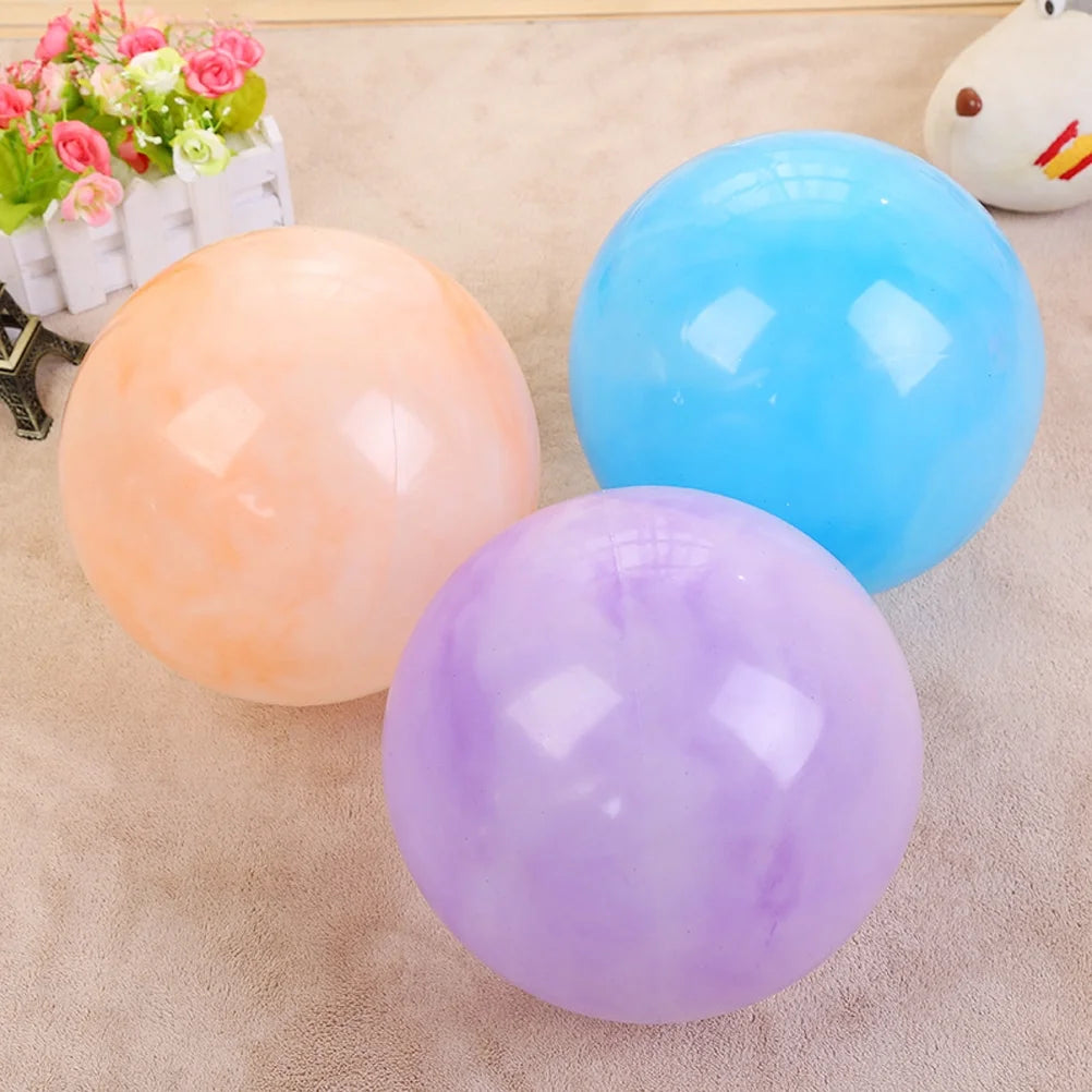 5pcs Plastic Air Filled Bouncy Rubber Balls A3498
