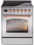 30 Induction Range with Electric Oven in Stainless Steel X824973