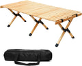 Portable Folding Wooden Camping Table with Carry Bag N231